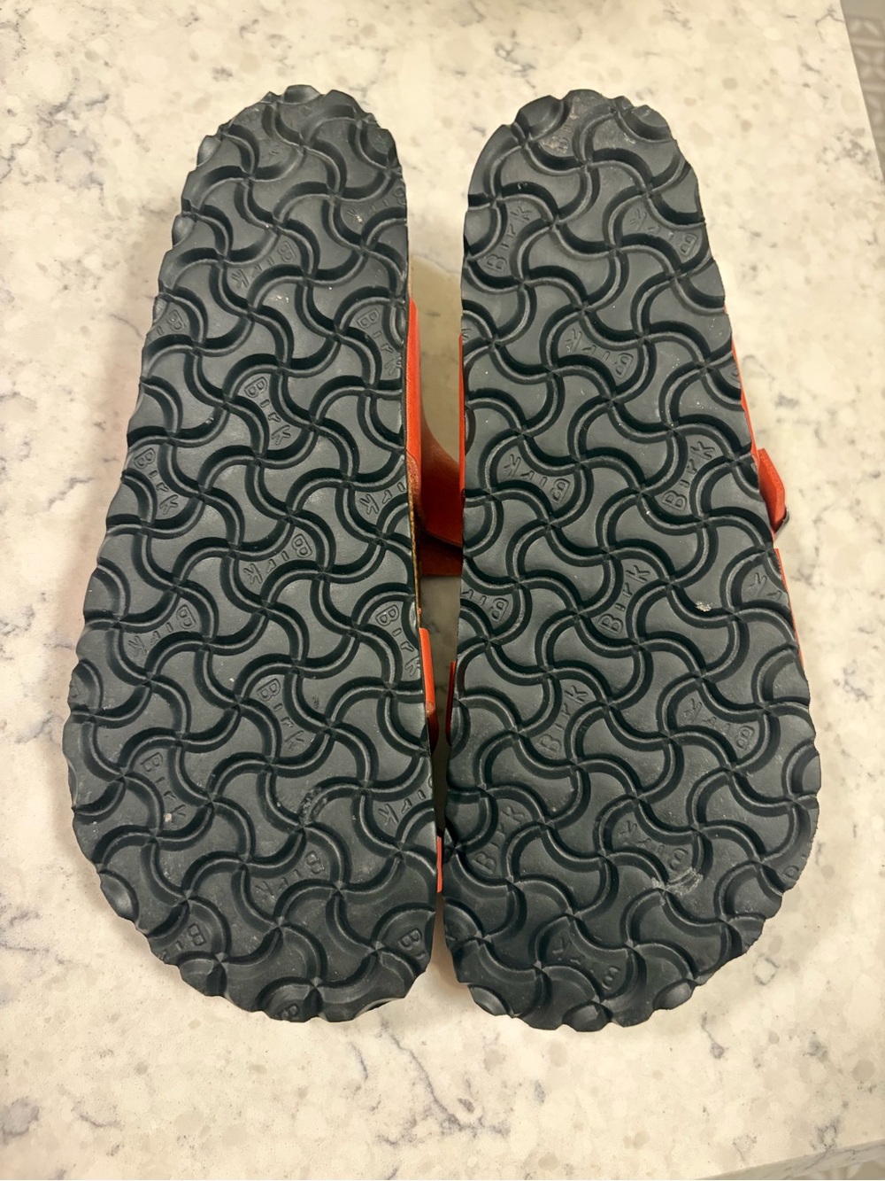 NWOT Birkenstock Mayari Sandals in Shiny Burnt Orange - Picture 4 of 6